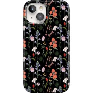 Casely iPhone 15 Plus Case | Outside the Lines | Crayola Marker | Compatible with MagSafe | Classic Ultra Slim Design(Secret Garden | Mixed Floral)