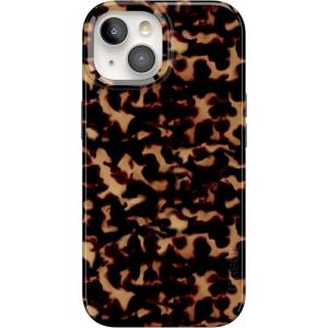 Casely iPhone 15 Plus Case | Outside the Lines | Crayola Marker | Compatible with MagSafe | Classic Ultra Slim Design(Shell Shocked | Tortoise Print)