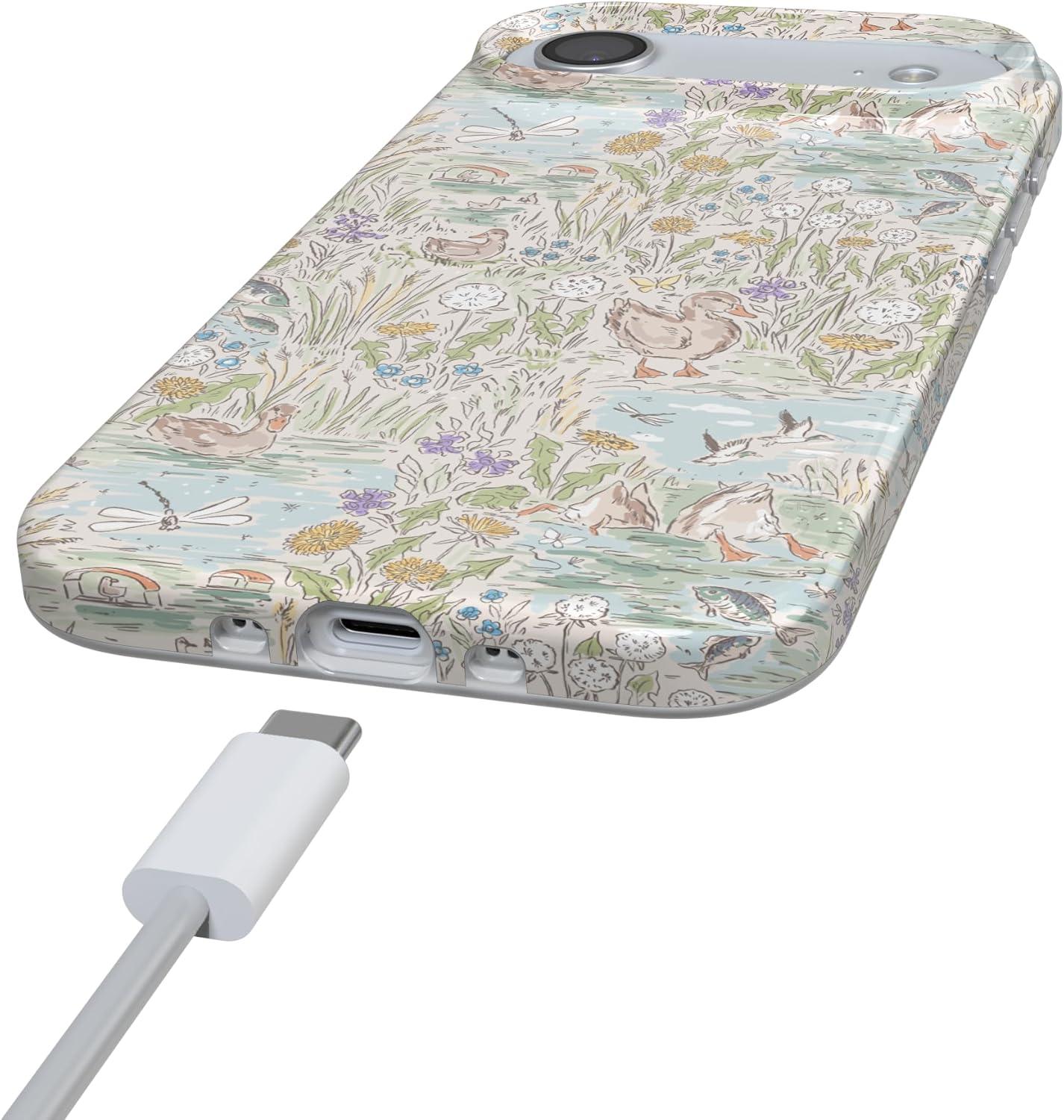imageCasely iPhone 17 Air Case The Waddle Path Duck Pond Compatible with MagSafe Classic Ultra Thin Design
