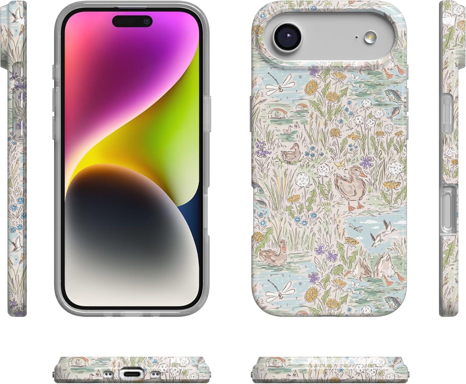 imageCasely iPhone 17 Air Case The Waddle Path Duck Pond Compatible with MagSafe Classic Ultra Thin Design