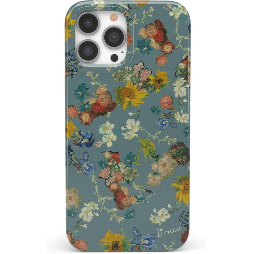 imageCasely iPhone 13 Pro Case Van Goghs Flowers The Van Gogh Museum 50th Anniversary Compatible with MagSafe Classic UltraSlim Design