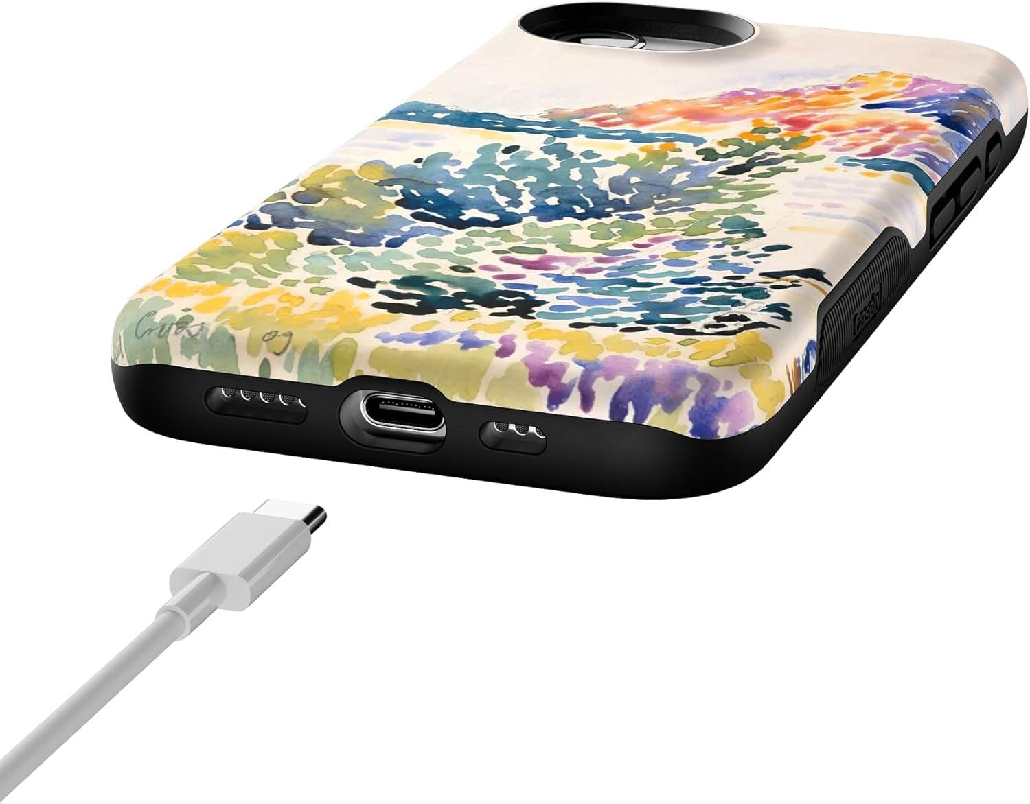 imageCasely iPhone 16e Case The Boyfriend Collection Army Green Bold Protective Design MagSafe Compatible DesignCalm Waters The Met Museum
