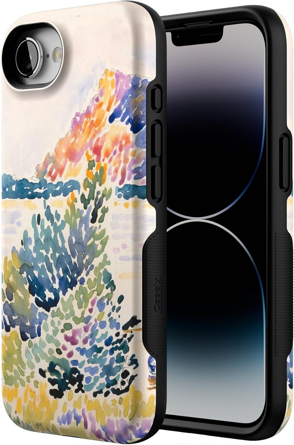 imageCasely iPhone 16e Case The Boyfriend Collection Army Green Bold Protective Design MagSafe Compatible DesignCalm Waters The Met Museum