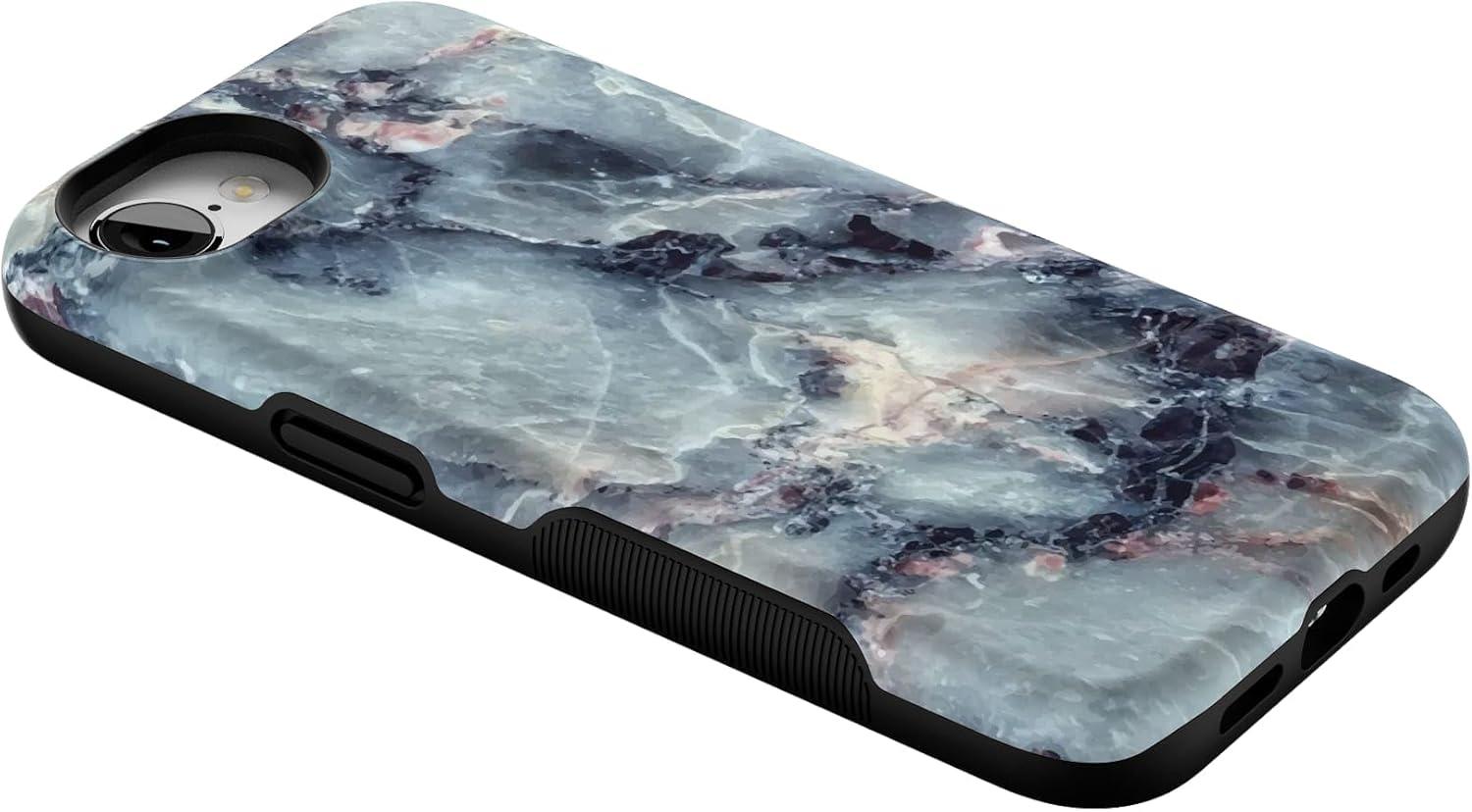 imageCasely iPhone 16e Case The Boyfriend Collection Army Green Bold Protective Design MagSafe Compatible DesignDeep Sea Blue Marble