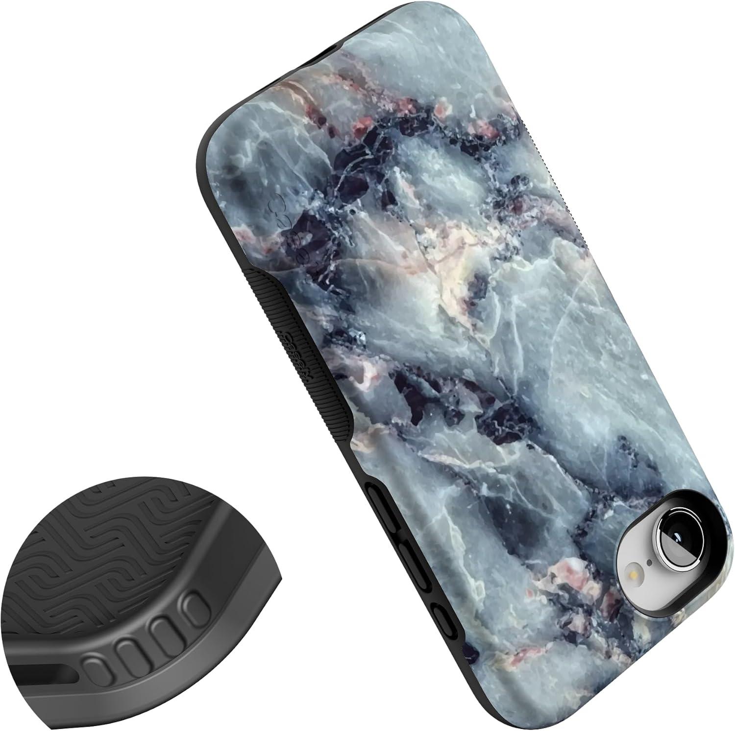 imageCasely iPhone 16e Case The Boyfriend Collection Army Green Bold Protective Design MagSafe Compatible DesignDeep Sea Blue Marble