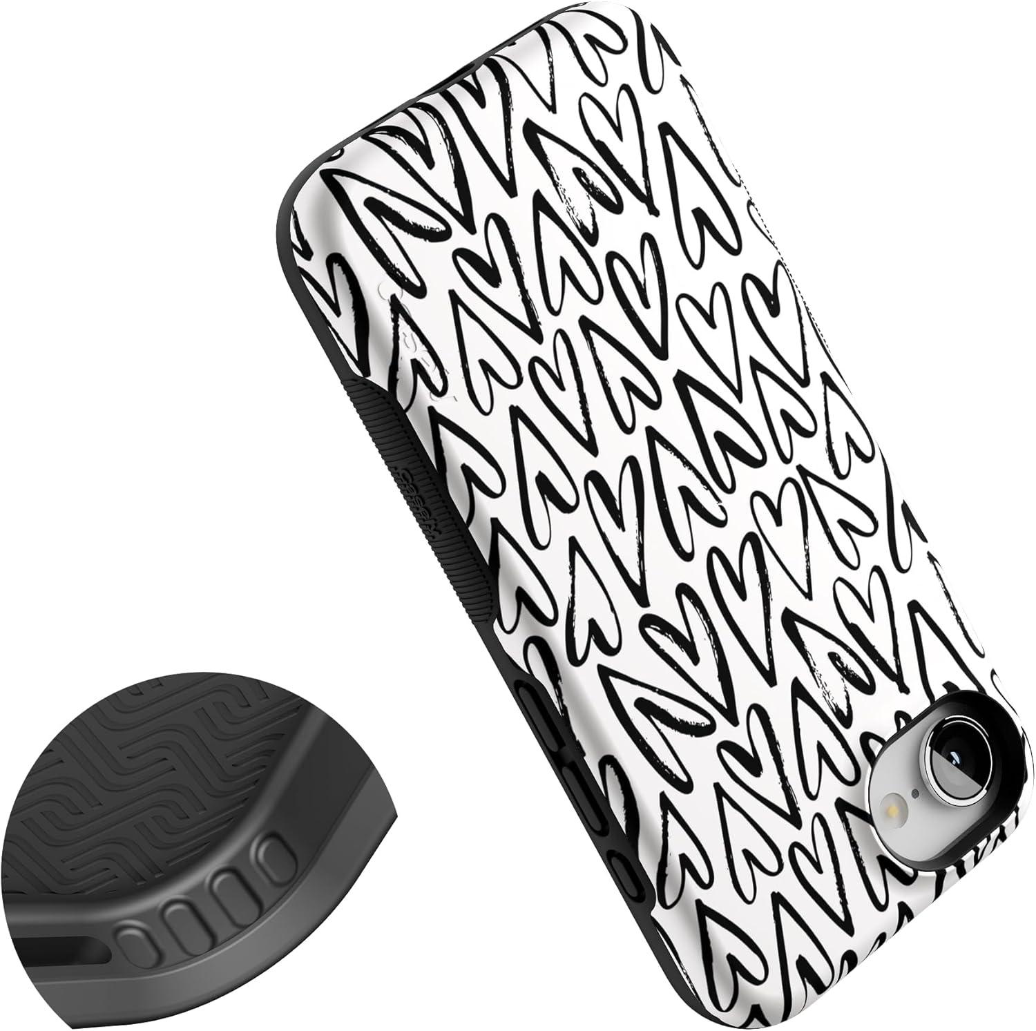 imageCasely iPhone 16e Case The Boyfriend Collection Army Green Bold Protective Design MagSafe Compatible DesignHeart Throb Endless Hearts