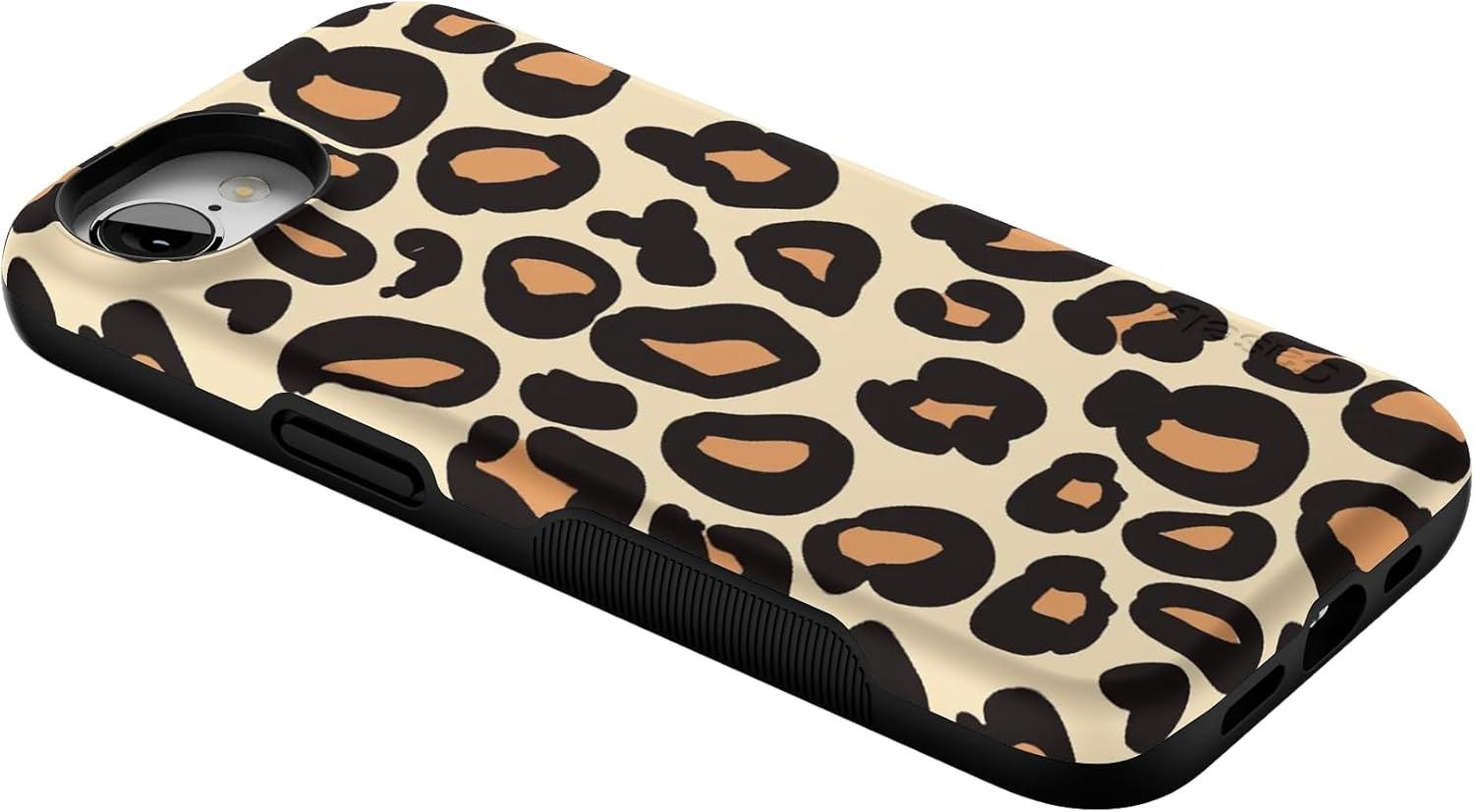 imageCasely iPhone 16e Case The Boyfriend Collection Army Green Bold Protective Design MagSafe Compatible DesignInto the Wild Leopard Print
