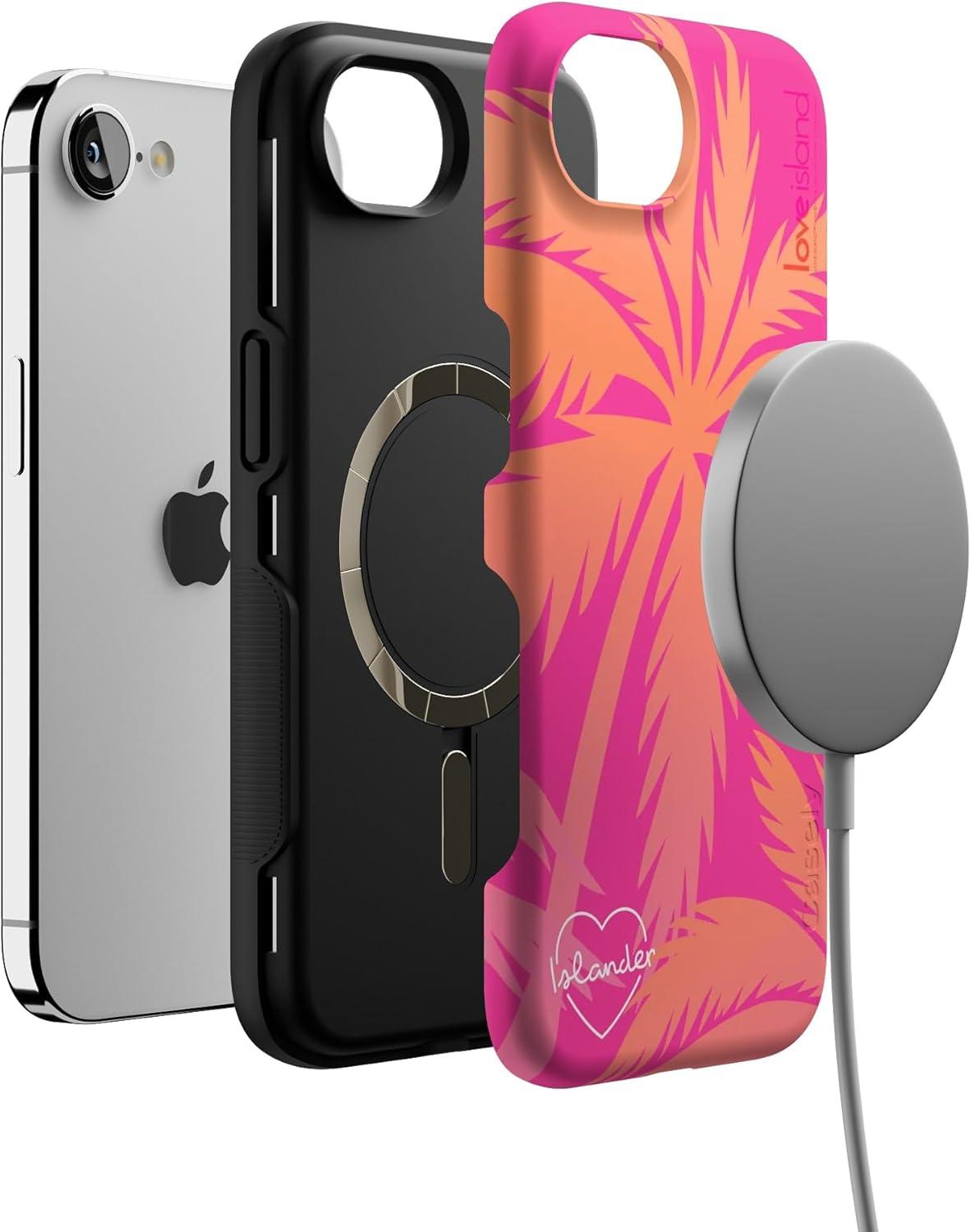imageCasely iPhone 16e Case The Boyfriend Collection Army Green Bold Protective Design MagSafe Compatible DesignIslander Love Island