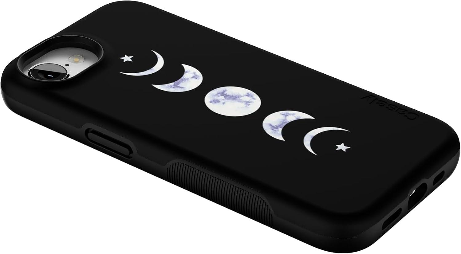 imageCasely iPhone 16e Case The Boyfriend Collection Army Green Bold Protective Design MagSafe Compatible DesignIts Just a Phase Marble Moon