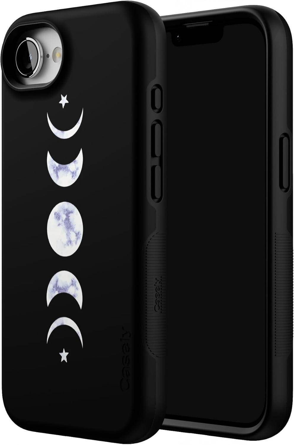 imageCasely iPhone 16e Case The Boyfriend Collection Army Green Bold Protective Design MagSafe Compatible DesignIts Just a Phase Marble Moon