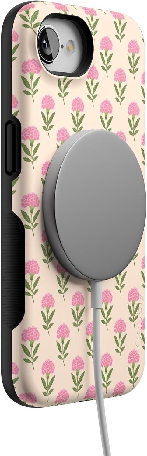 imageCasely iPhone 16e Case The Boyfriend Collection Army Green Bold Protective Design MagSafe Compatible DesignJennas Flowers Fun on Weekdays