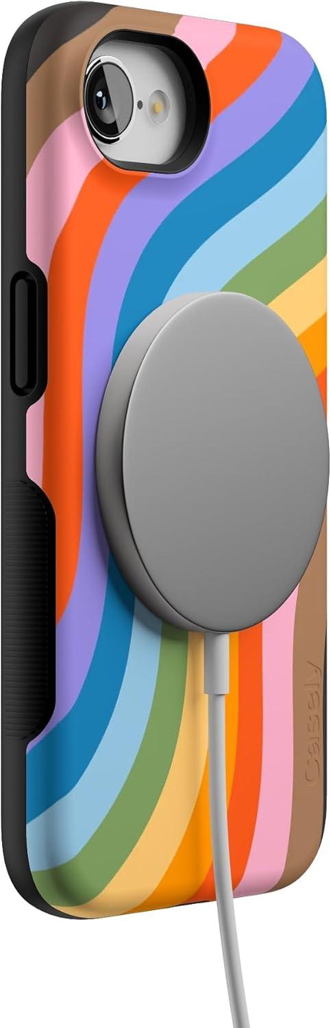 imageCasely iPhone 16e Case The Boyfriend Collection Army Green Bold Protective Design MagSafe Compatible DesignLove for All Rainbow Pride