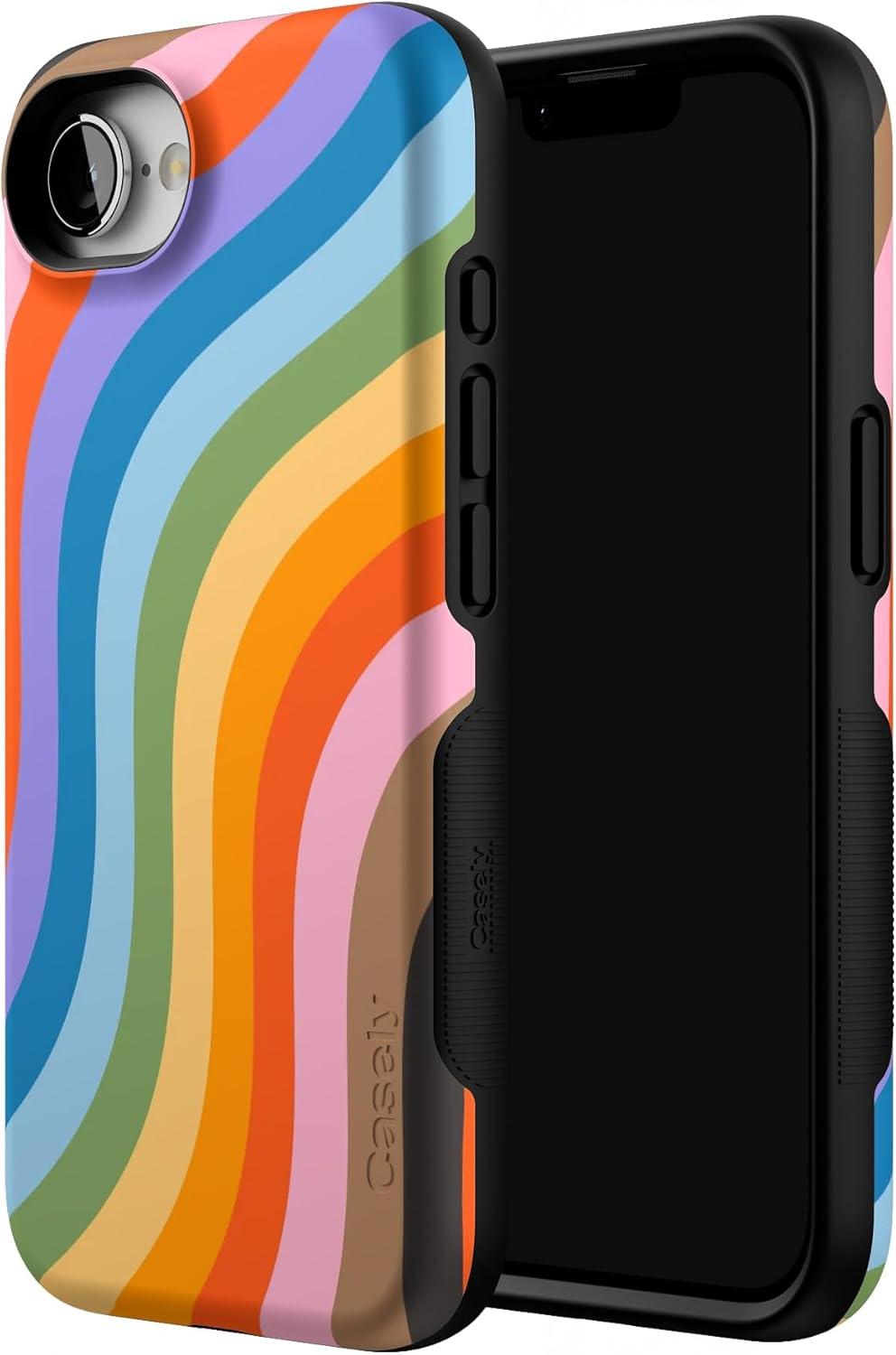imageCasely iPhone 16e Case The Boyfriend Collection Army Green Bold Protective Design MagSafe Compatible DesignLove for All Rainbow Pride