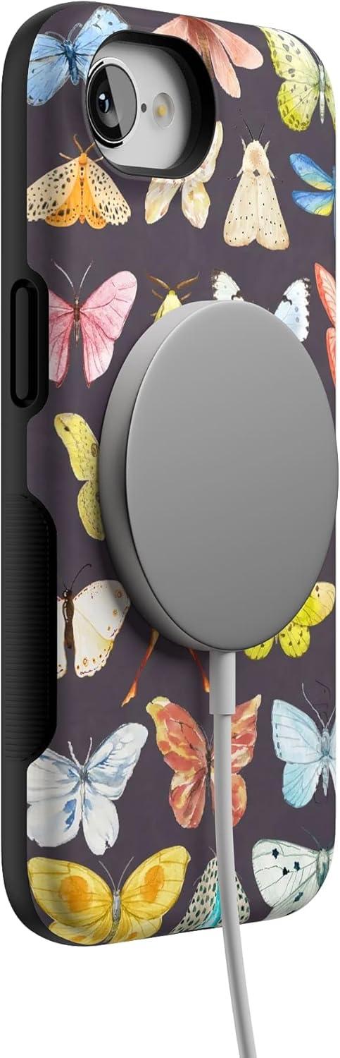 imageCasely iPhone 16e Case The Boyfriend Collection Army Green Bold Protective Design MagSafe Compatible DesignMidnight Monarch Jenna Palek x Casely