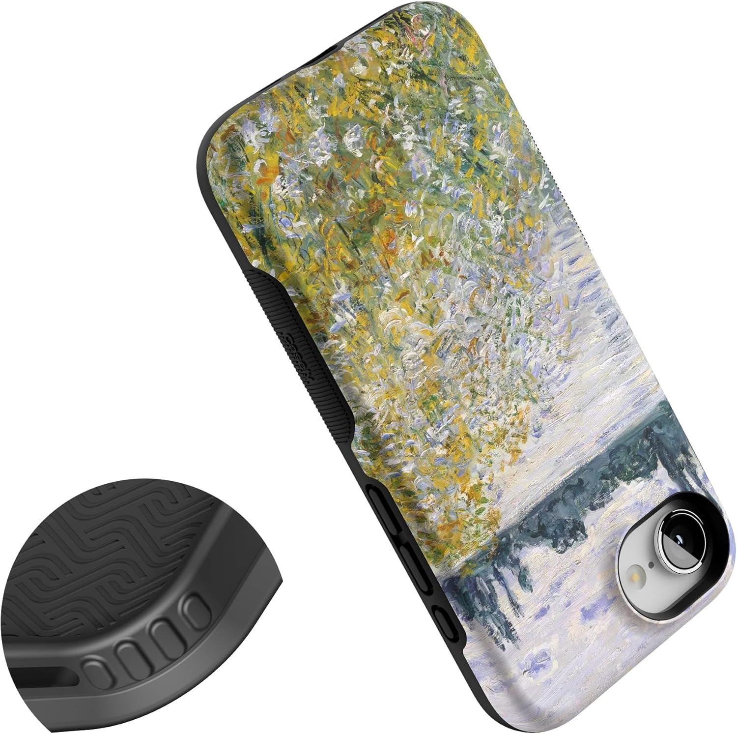 imageCasely iPhone 16e Case The Boyfriend Collection Army Green Bold Protective Design MagSafe Compatible DesignMonets Summer Landscape The Met Museum