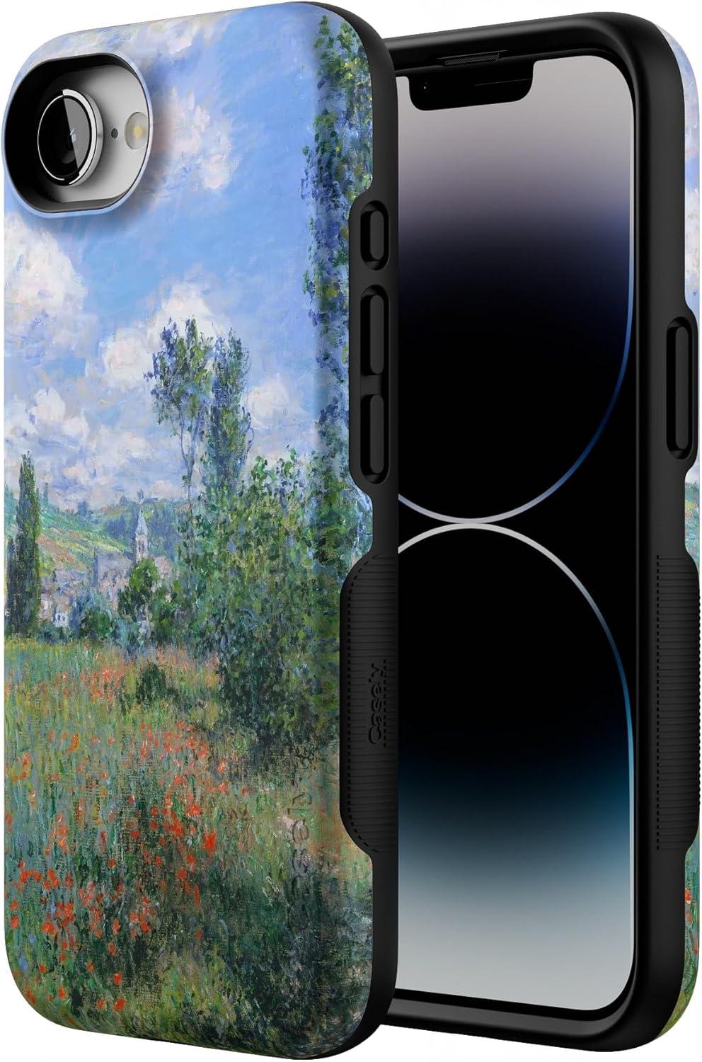 imageCasely iPhone 16e Case The Boyfriend Collection Army Green Bold Protective Design MagSafe Compatible DesignMonets View The Met Museum
