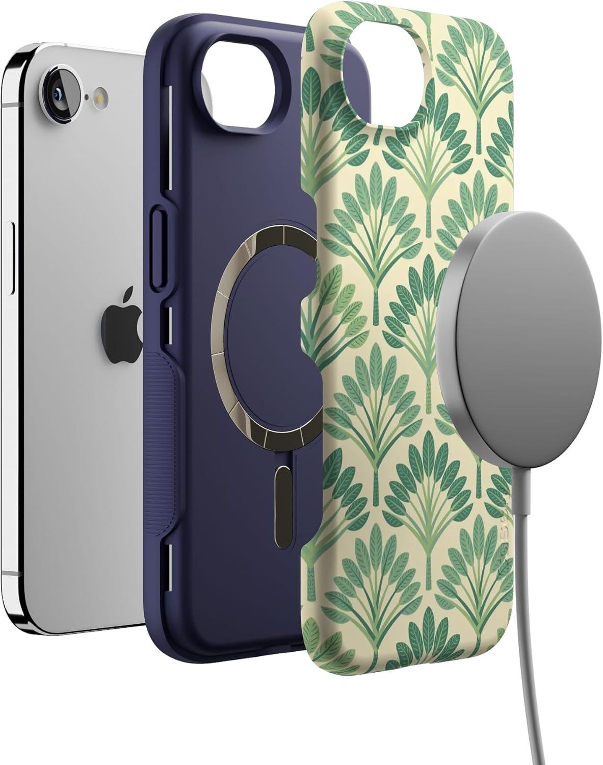 imageCasely iPhone 16e Case The Boyfriend Collection Army Green Bold Protective Design MagSafe Compatible DesignPalm Beach Palm Royale