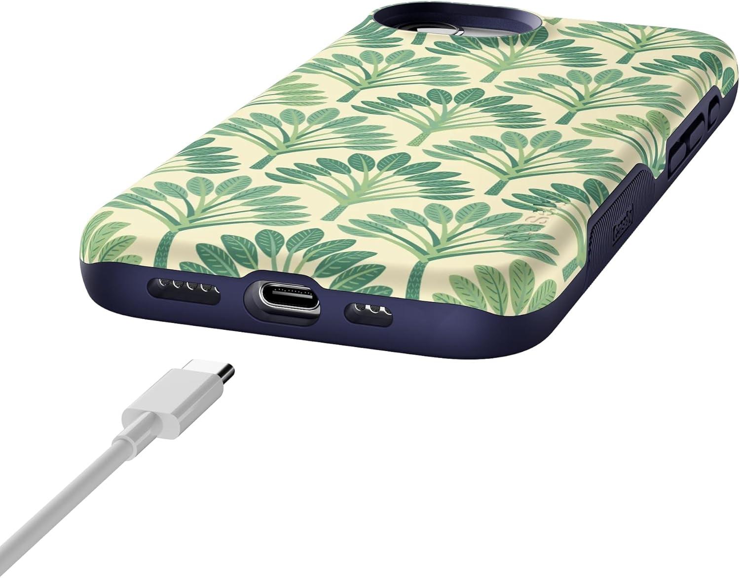 imageCasely iPhone 16e Case The Boyfriend Collection Army Green Bold Protective Design MagSafe Compatible DesignPalm Beach Palm Royale