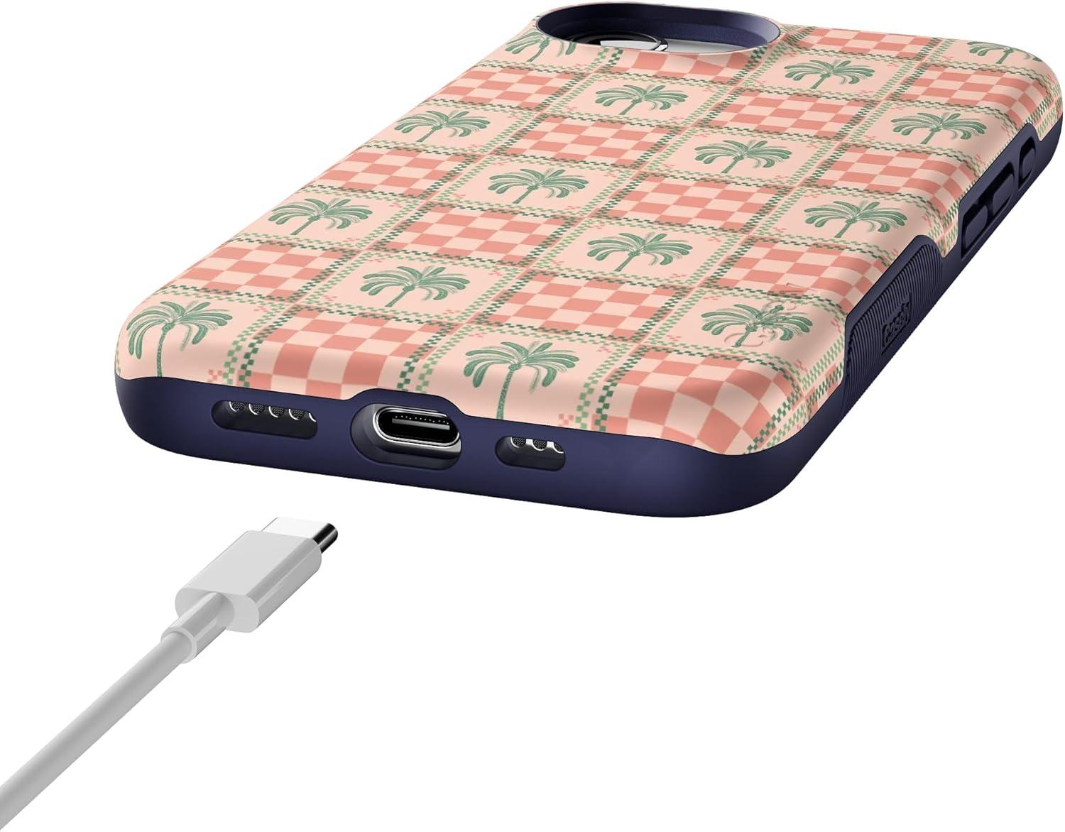 imageCasely iPhone 16e Case The Boyfriend Collection Army Green Bold Protective Design MagSafe Compatible DesignPalm Beach The Social Club
