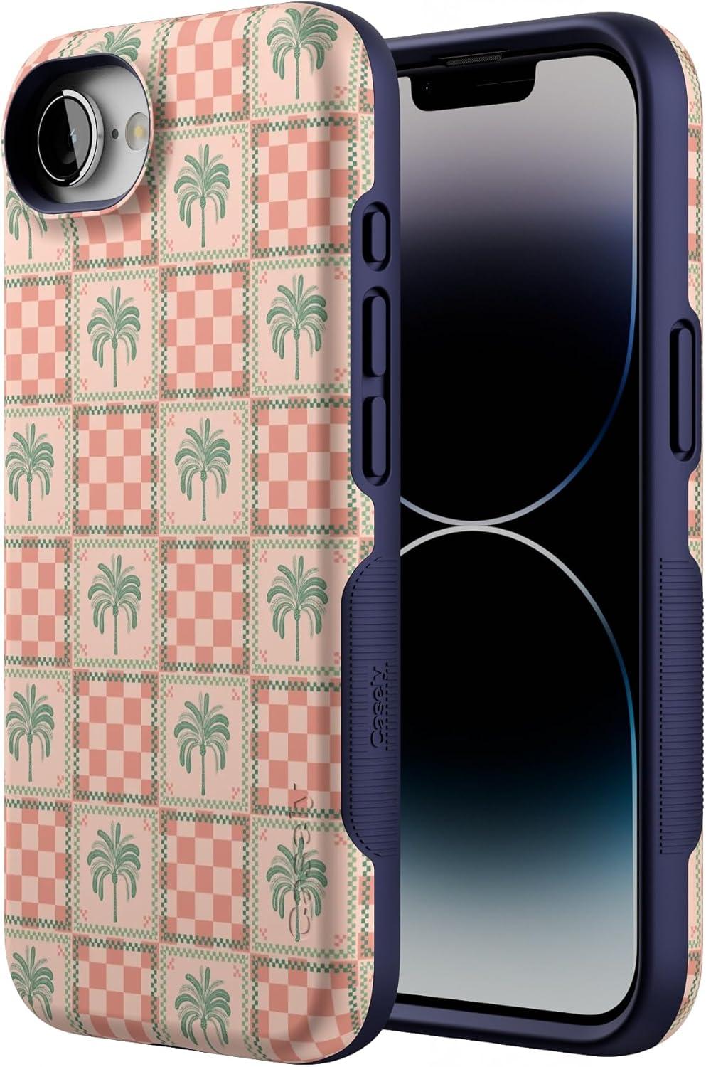 imageCasely iPhone 16e Case The Boyfriend Collection Army Green Bold Protective Design MagSafe Compatible DesignPalm Beach The Social Club