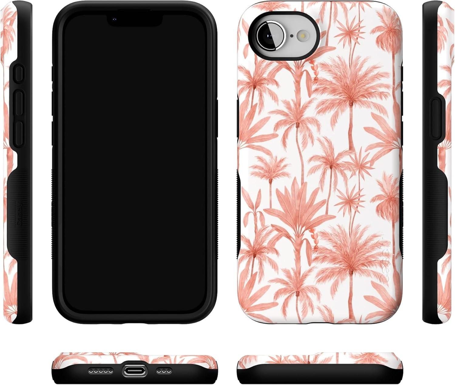 imageCasely iPhone 16e Case The Boyfriend Collection Army Green Bold Protective Design MagSafe Compatible DesignPerfect Paradise Tropical Palm Tree Floral