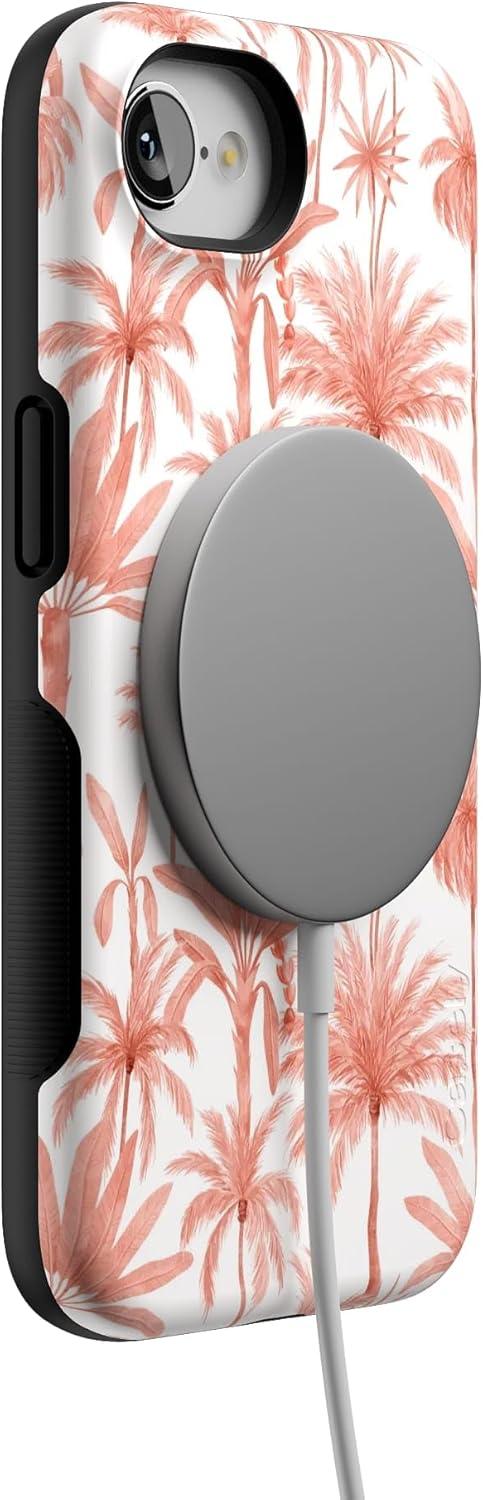 imageCasely iPhone 16e Case The Boyfriend Collection Army Green Bold Protective Design MagSafe Compatible DesignPerfect Paradise Tropical Palm Tree Floral