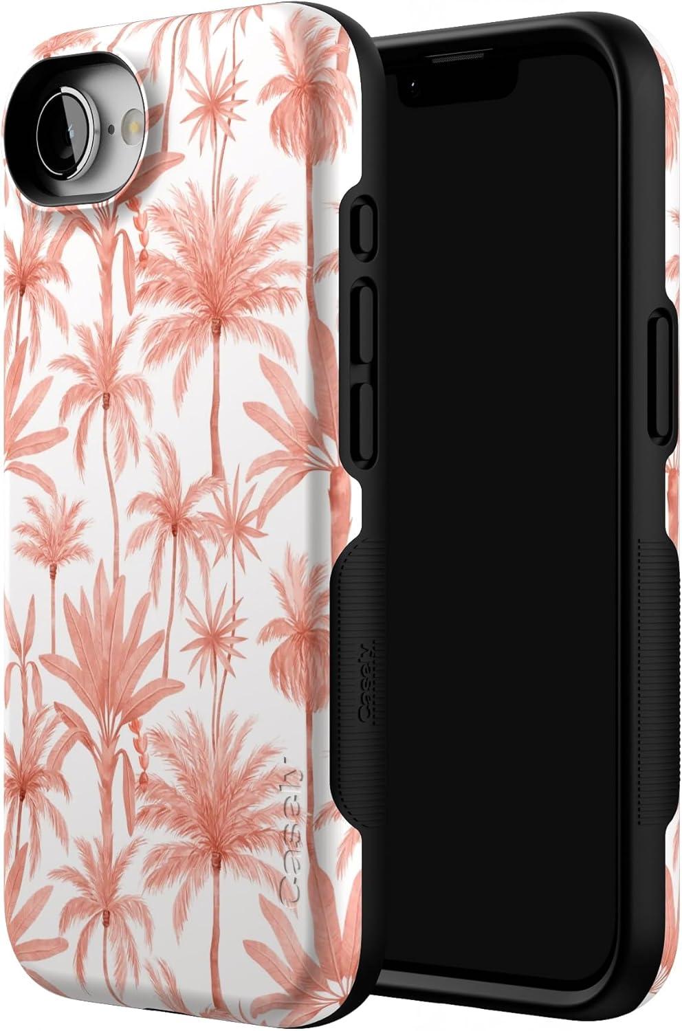 imageCasely iPhone 16e Case The Boyfriend Collection Army Green Bold Protective Design MagSafe Compatible DesignPerfect Paradise Tropical Palm Tree Floral