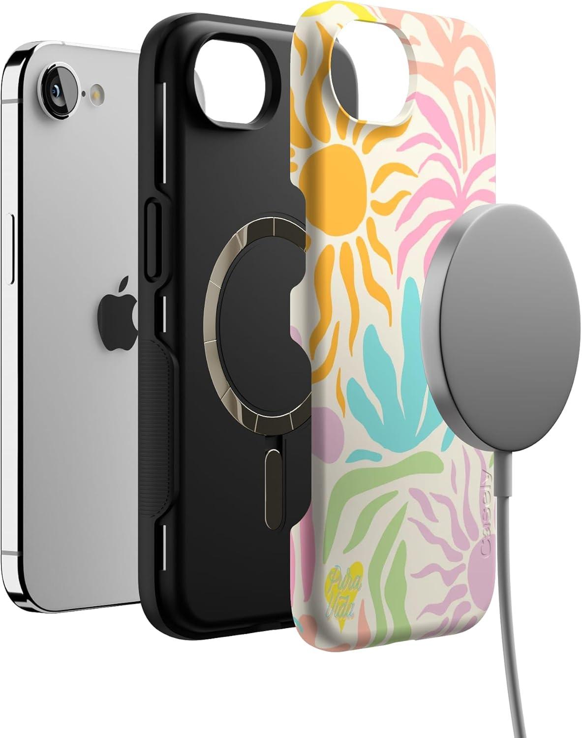 imageCasely iPhone 16e Case The Boyfriend Collection Army Green Bold Protective Design MagSafe Compatible DesignPura Vida Oasis