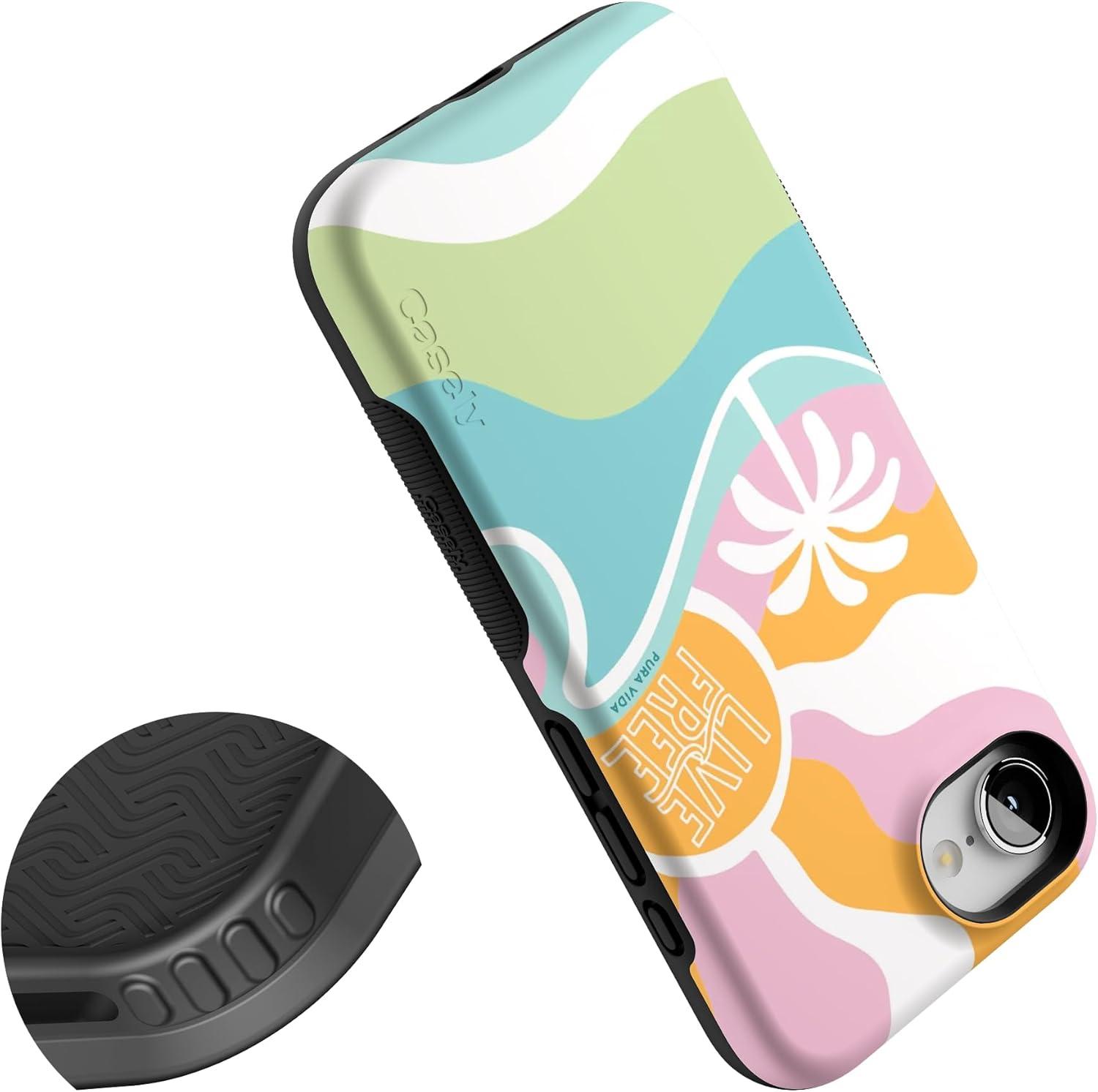 imageCasely iPhone 16e Case The Boyfriend Collection Army Green Bold Protective Design MagSafe Compatible DesignPura Vida Tropical Dreams