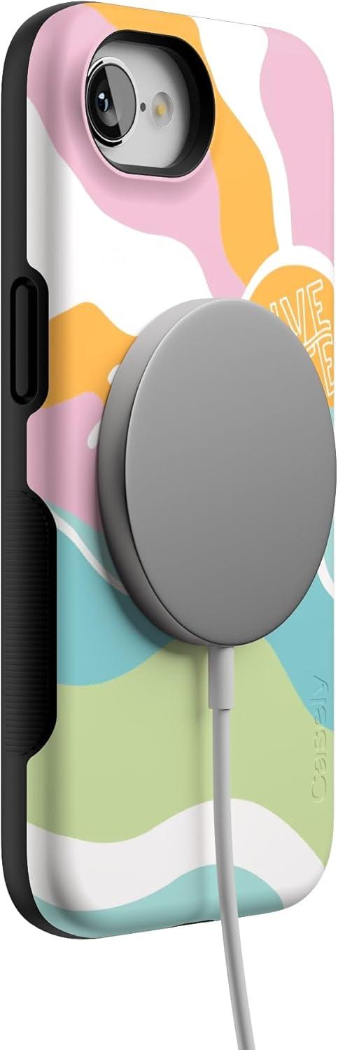 imageCasely iPhone 16e Case The Boyfriend Collection Army Green Bold Protective Design MagSafe Compatible DesignPura Vida Tropical Dreams