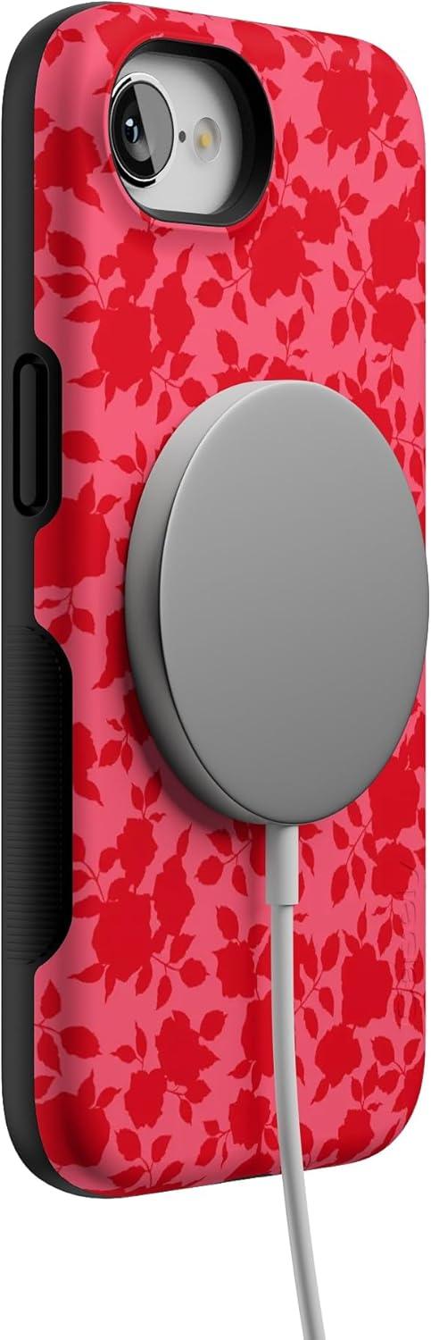 imageCasely iPhone 16e Case The Boyfriend Collection Army Green Bold Protective Design MagSafe Compatible DesignRose Garden Red Aesthetic