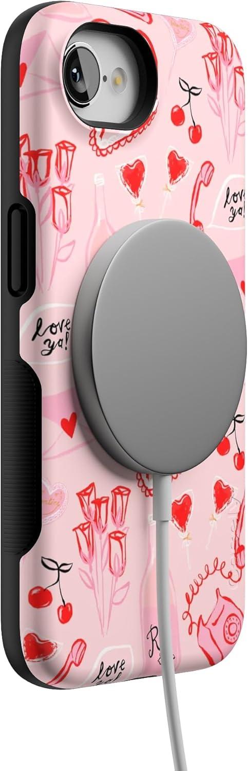 imageCasely iPhone 16e Case The Boyfriend Collection Army Green Bold Protective Design MagSafe Compatible DesignThats Amore Valentines