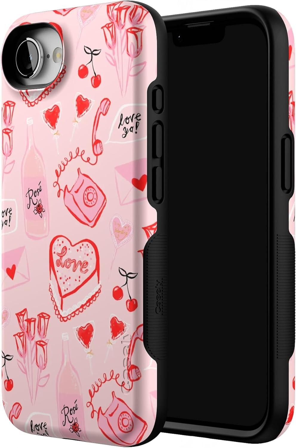 imageCasely iPhone 16e Case The Boyfriend Collection Army Green Bold Protective Design MagSafe Compatible DesignThats Amore Valentines