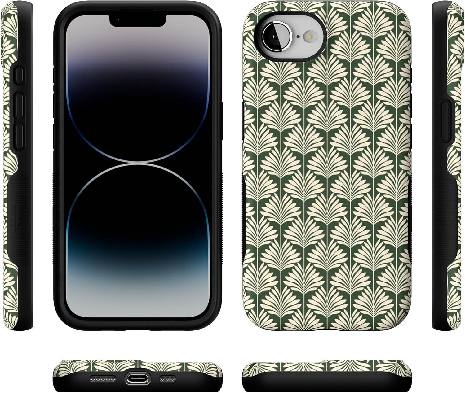 imageCasely iPhone 16e Case The Boyfriend Collection Army Green Bold Protective Design MagSafe Compatible DesignThe Boyfriend Collection Cabana Nights