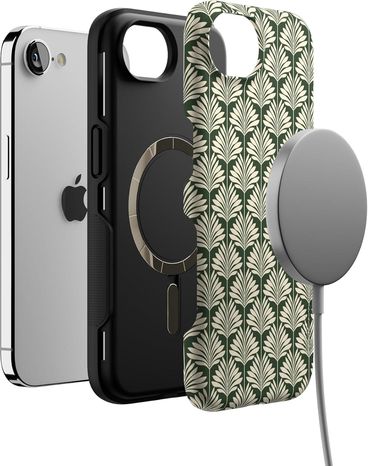 imageCasely iPhone 16e Case The Boyfriend Collection Army Green Bold Protective Design MagSafe Compatible DesignThe Boyfriend Collection Cabana Nights
