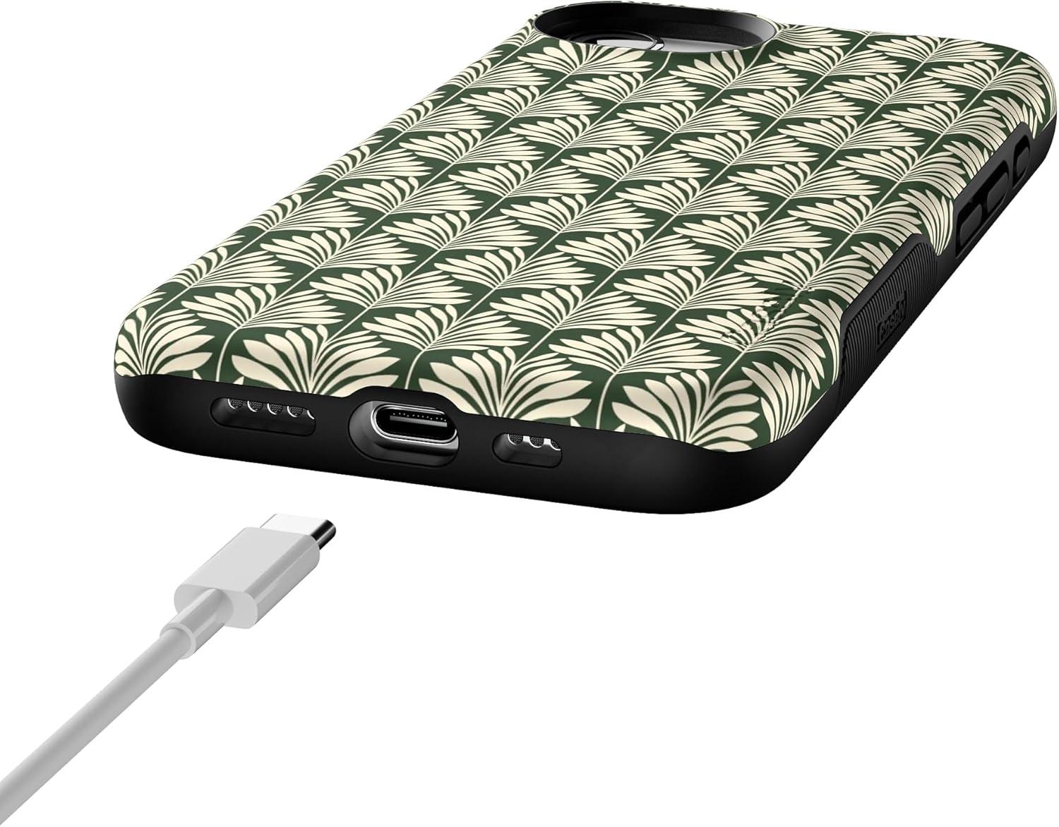 imageCasely iPhone 16e Case The Boyfriend Collection Army Green Bold Protective Design MagSafe Compatible DesignThe Boyfriend Collection Cabana Nights