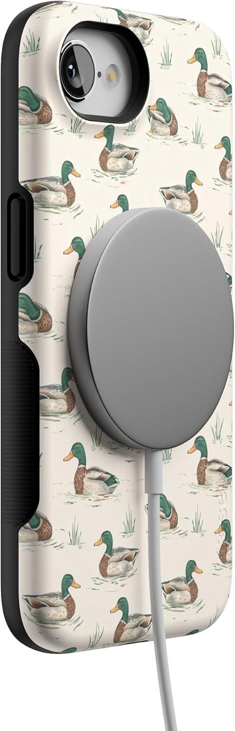 imageCasely iPhone 16e Case The Boyfriend Collection Army Green Bold Protective Design MagSafe Compatible DesignThe Boyfriend Collection Mallard Co