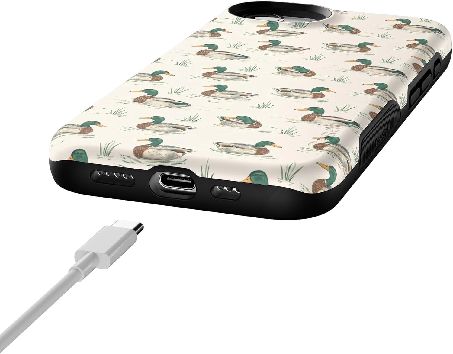 imageCasely iPhone 16e Case The Boyfriend Collection Army Green Bold Protective Design MagSafe Compatible DesignThe Boyfriend Collection Mallard Co