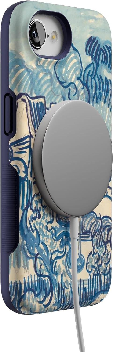 imageCasely iPhone 16e Case The Boyfriend Collection Army Green Bold Protective Design MagSafe Compatible DesignVan Gogh Landscape With Houses