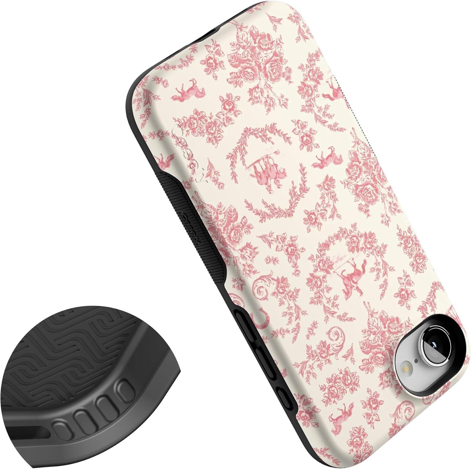 imageCasely iPhone 16e Case The Boyfriend Collection Army Green Bold Protective Design MagSafe Compatible DesignWestern Bloom Jenna Palek x Casely