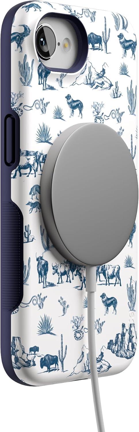 imageCasely iPhone 16e Case The Boyfriend Collection Army Green Bold Protective Design MagSafe Compatible DesignWild West Adventure Desert