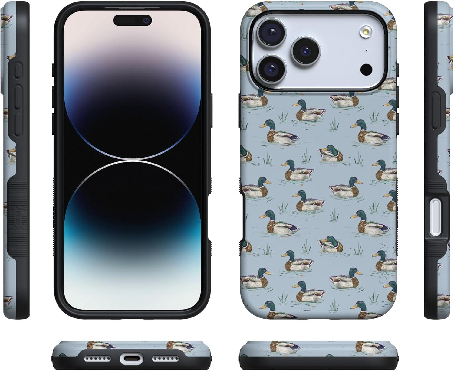 imageCasely iPhone 17 Pro Case Blue Mallard amp Co The Boyfriend Collection Bold Protective Design Compatible with MagSafe