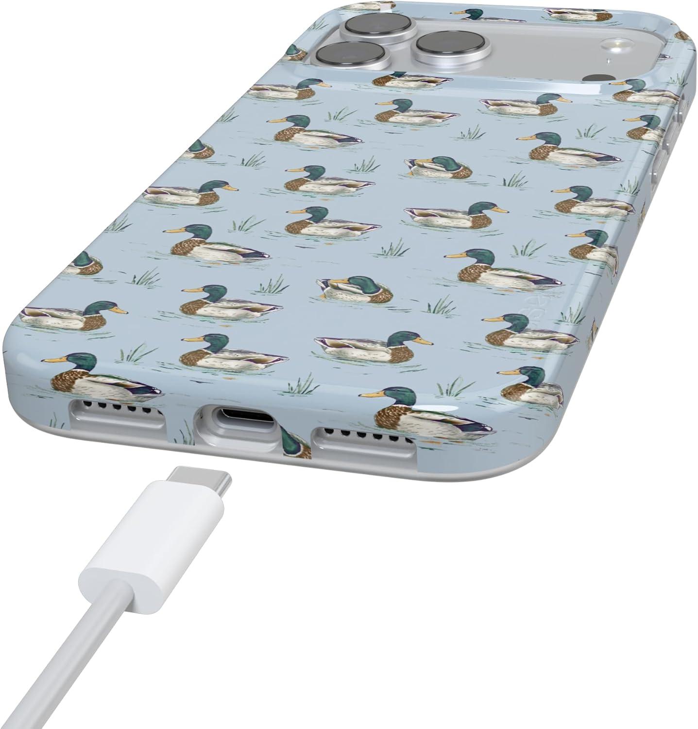 imageCasely iPhone 17 Pro Case Blue Mallard amp Co The Boyfriend Collection Compatible with MagSafe Classic Ultra Thin Design