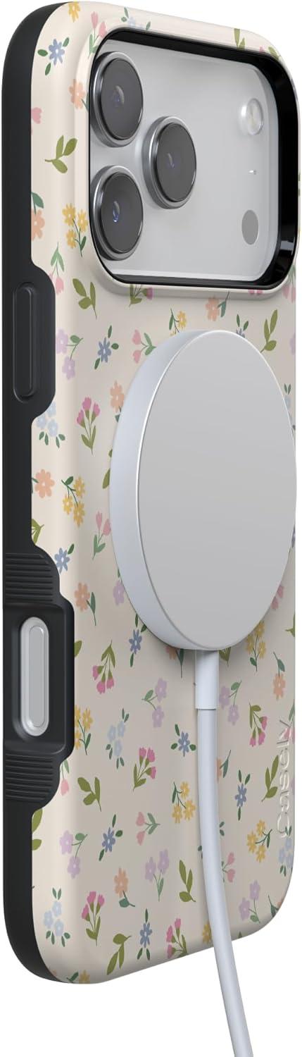 imageCasely iPhone 17 Pro Case Ditsy Floral Tiny Flowers Bold Protective Design Compatible with MagSafe