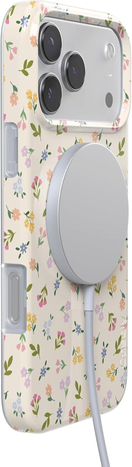 imageCasely iPhone 17 Pro Case Ditsy Floral Tiny Flowers Compatible with MagSafe Classic Ultra Thin Design