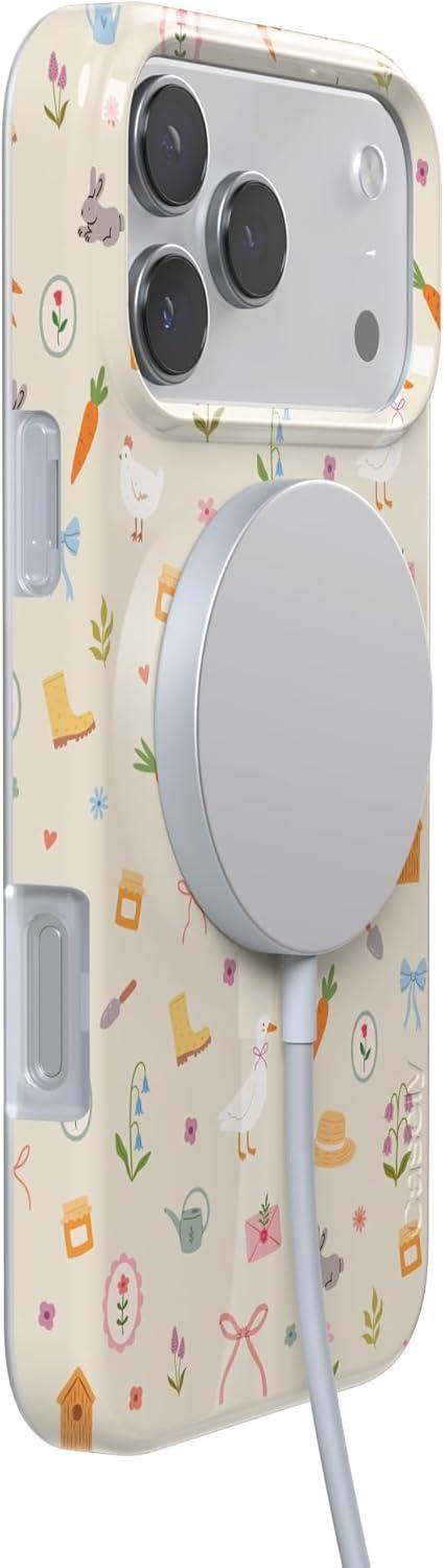 imageCasely iPhone 17 Pro Case Hoppy Garden Spring Things Compatible with MagSafe Classic Ultra Thin Design