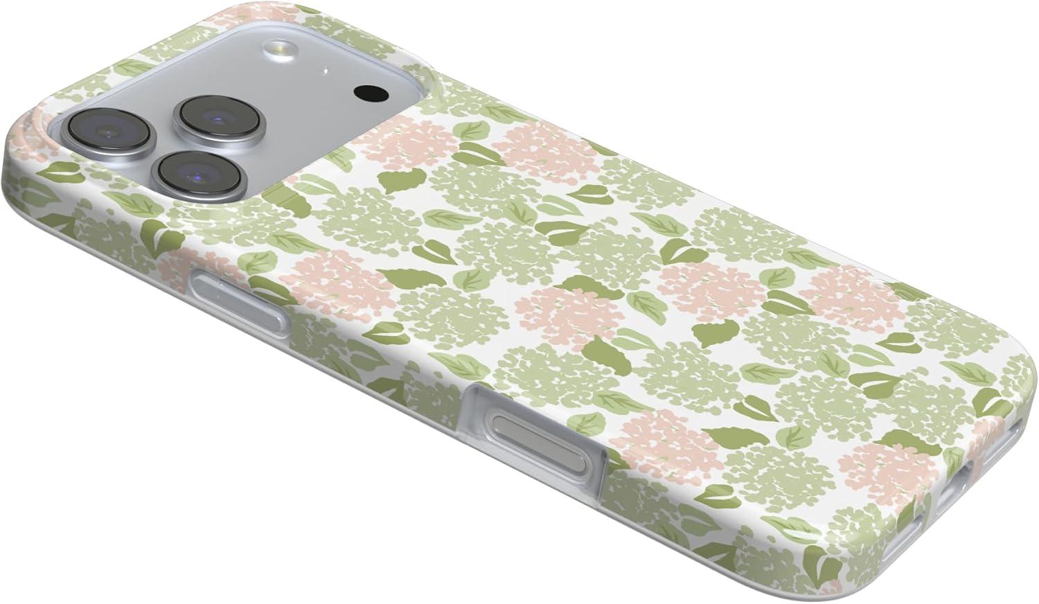 imageCasely iPhone 17 Pro Case Hydrangea Haze Floral Garden Compatible with MagSafe Classic Ultra Thin Design