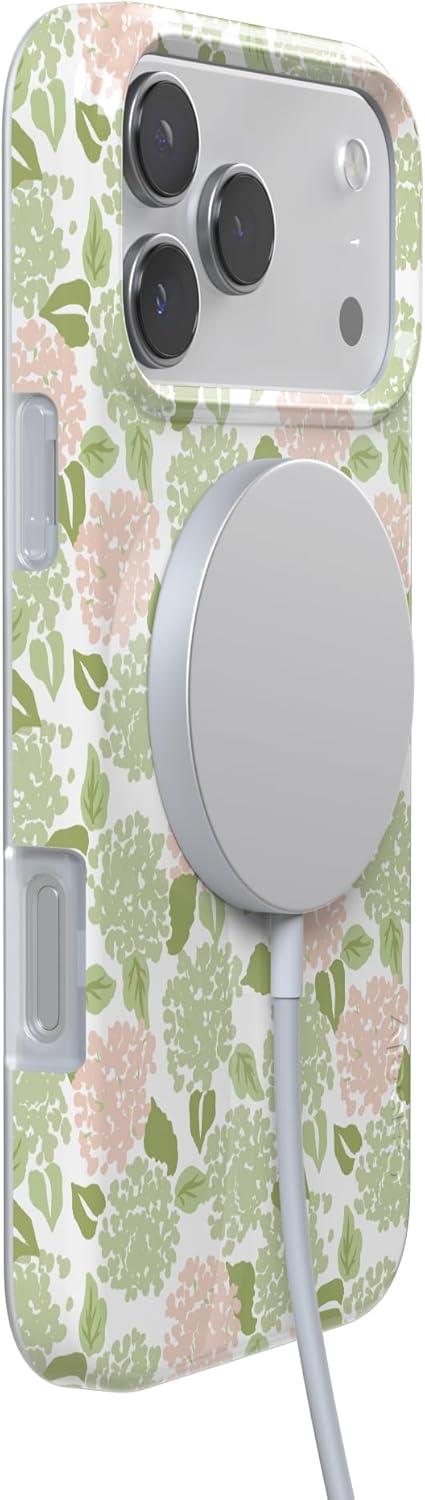 imageCasely iPhone 17 Pro Case Hydrangea Haze Floral Garden Compatible with MagSafe Classic Ultra Thin Design