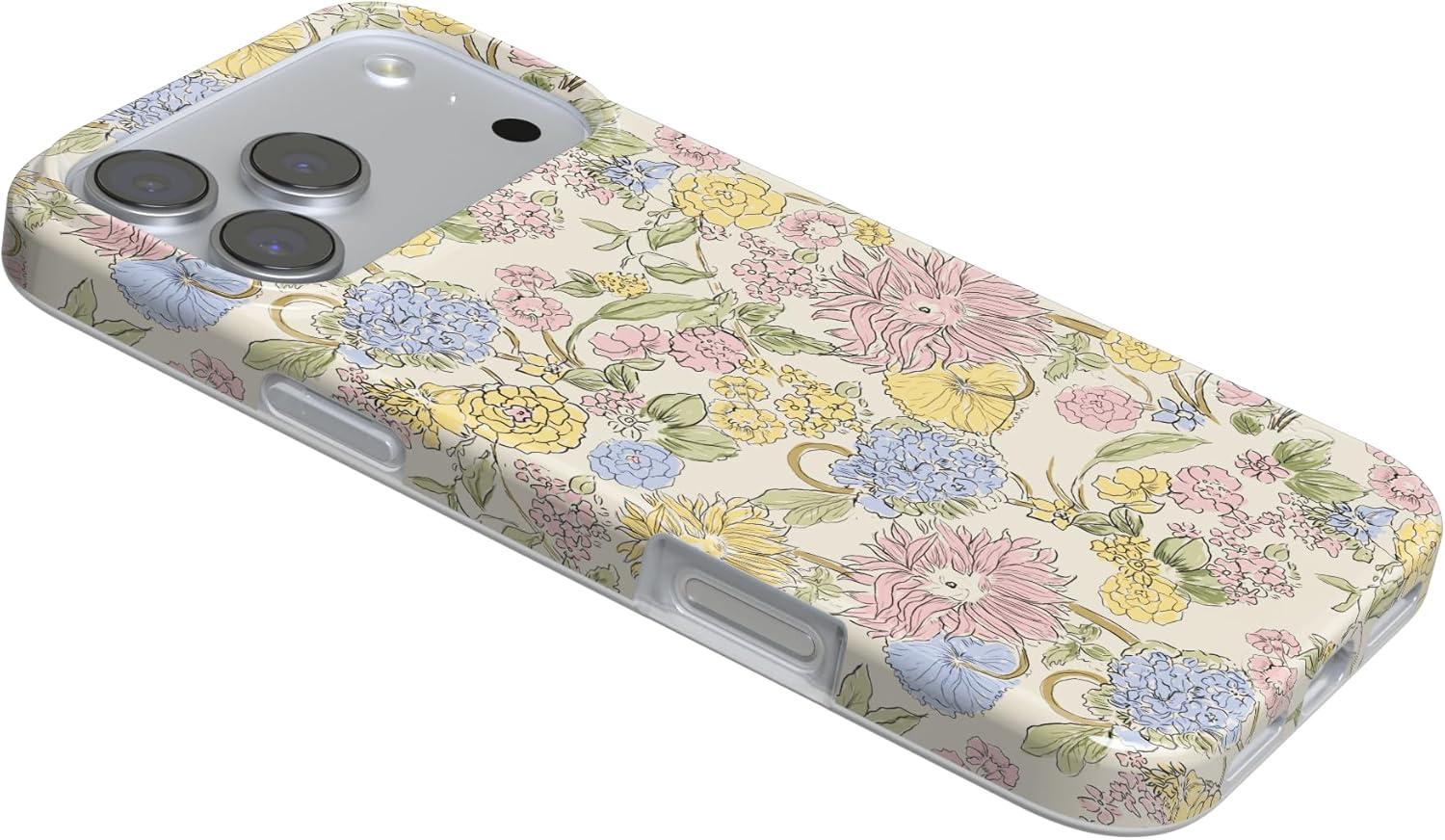 imageCasely iPhone 17 Pro Case Prairie Blooms Pastel Floral Compatible with MagSafe Classic Ultra Thin Design