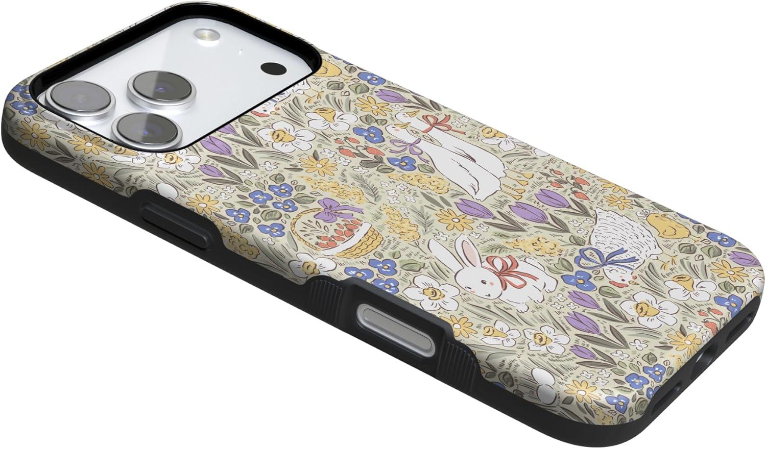 imageCasely iPhone 17 Pro Case Storybook Stroll Spring Garden Bold Protective Design Compatible with MagSafe
